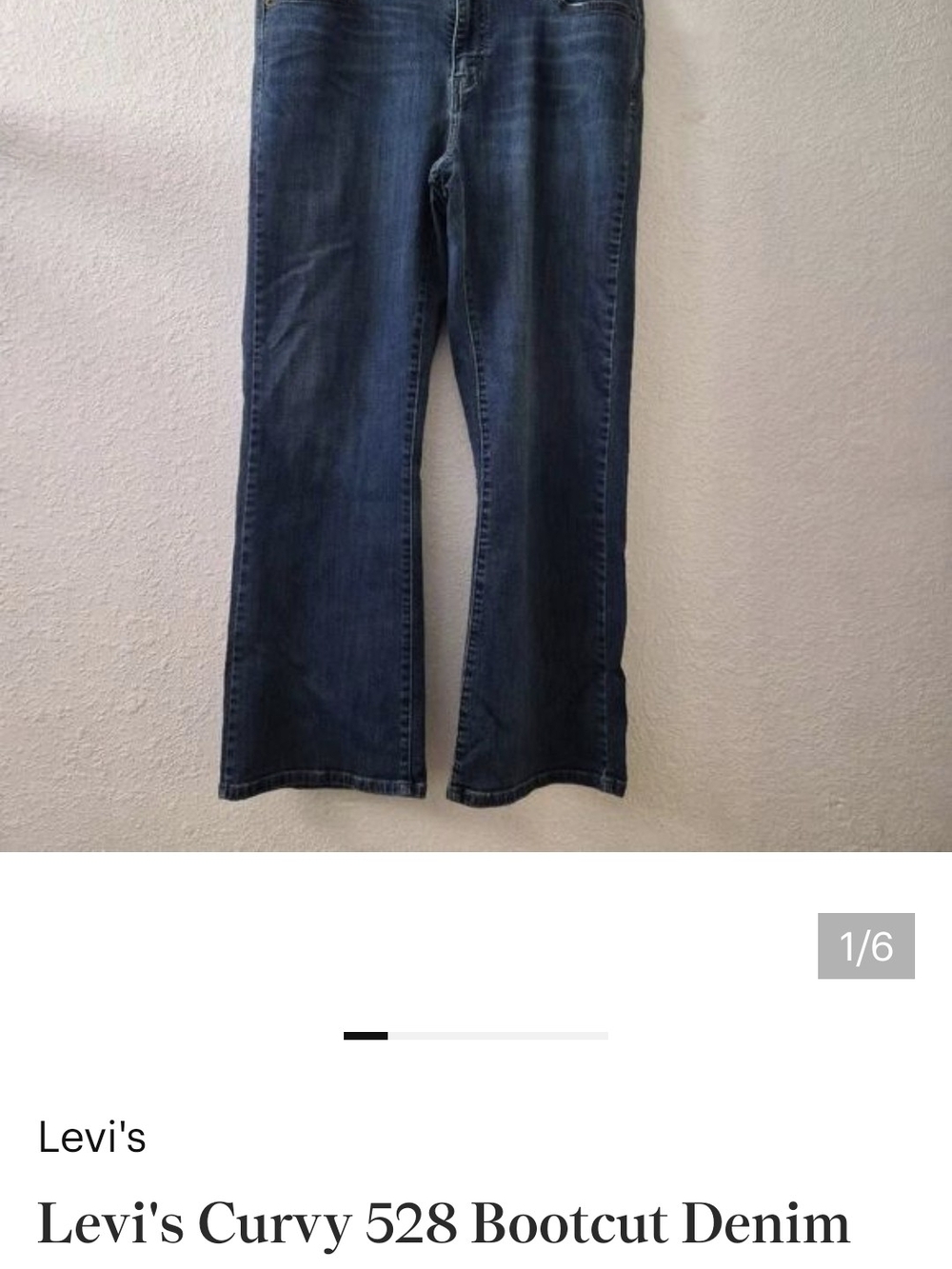 For: Juliek923 Levi's Curvy 529 Boot Cut Jeans in Dark Blue - Picture 2 of 2